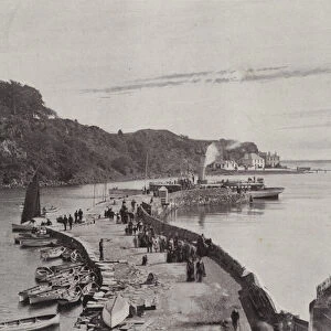 Aberdour, The Pier (b / w photo)