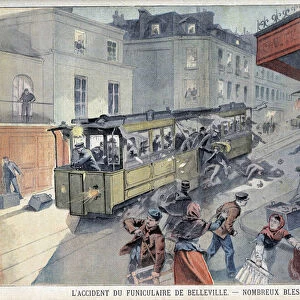 Accident du Funiculaire de Belleville, in "Le Petit Parisien"