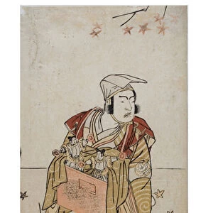 Actor as a travelling showman, 1792 (woodblock print on paper)