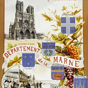 Advertisement for the Champagne Region (colour litho)