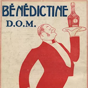 Advertising for the digestive (liqueur) "Benedictine"(D. O. M