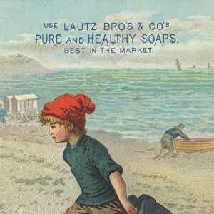 Advertisement for Lautz Bros & Cos Pure and Healthy Soaps, c