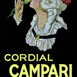 Advertising poster for the Cordial Campari. Davide Campari & C. Milano 1921 (illustration)