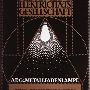 Advertising Poster for the General Electric Company [AEG] 1910