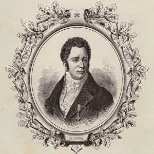 Adam Oelenschlaeger, Danish poet and playwright (engraving)