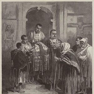 Administration of the Sacrament in an Abyssinian Church (engraving)