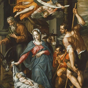The Adoration of the Shepherds, (oil on canvas)