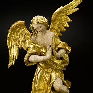 Adoring Angel, c. 1735-1760 (wood, polychrome, and gold leaf)