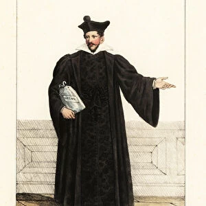Advocate to the Parlement de Paris, 1580s. 1825 (lithograph)