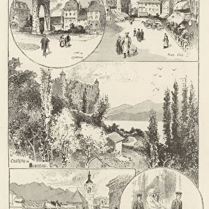 Aix-les-Bains and its Neighbourhood, visited by the Queen (engraving)
