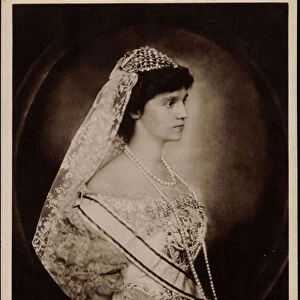 Ak Empress Zita of Bourbon Parma and Apostolic Queen of Hungary, NPG 6132 (b / w photo)