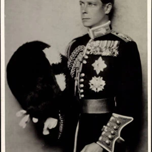 Ak His Majesty King Edward VIII, Uniform, 10 Monate Konig 1936 (b / w photo)