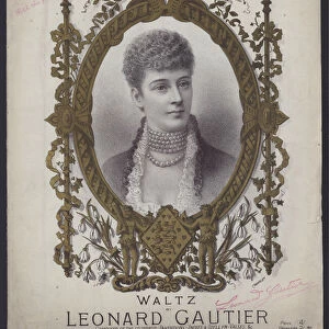 Alexandra, a waltz by Leonard Gautier (colour litho)