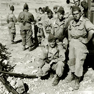 Algerian War: young French soldiers in the Jebel circa 1960 (years 50 - 60