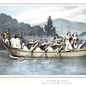 Ali Pasha de Janina (1741-1822), hunting on Lake Butrinto in March 1819
