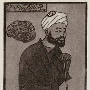 Ali-Shir Nava i, Turkic poet, artist and politician (litho)