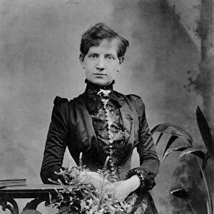 Alice Cornwell, 1885 (b / w photo)