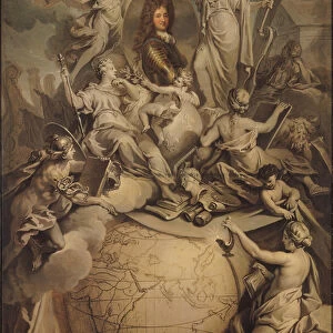 Allegory of Philippe II (1674-1723) Duke of Orleans, 1718 (oil on canvas)