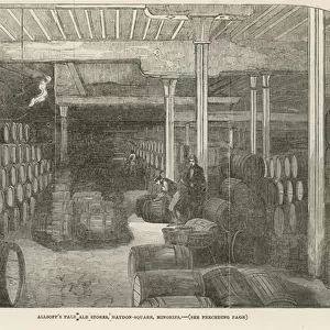 Allsopps Pale Ale stores (engraving)