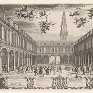 Amsterdam Stock Exchange, 1609 (etching)