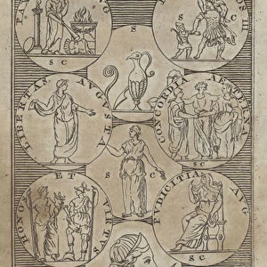 Ancient Greek and Roman mythology (engraving)