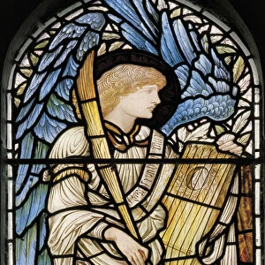 Angel Musician, 1877 (stained glass)