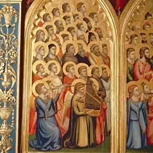 Angels from the Coronation of the Virgin Polyptych (middle left panel