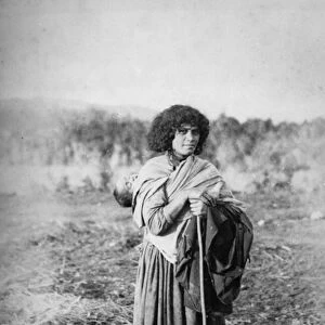 "Ani"- Taumaranui, King Country, 1885 (b / w photo)