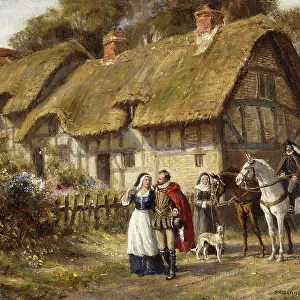 Anne Hathaway's Cottage, 1945 (oil on canvas laid down on board)