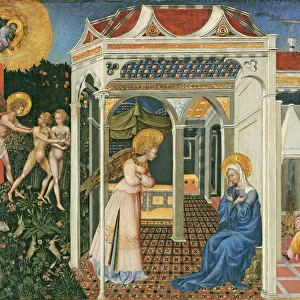 The Annunciation and Expulsion from Paradise, c. 1435 (tempera on panel)