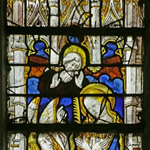 The Annunciation of the Virgins death, 1450 (stained glass)