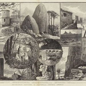 Antiquarian Sketches in Guatemala, Central America (engraving)
