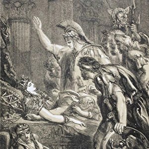 Antony and Cleopatra, 1890 (litho)