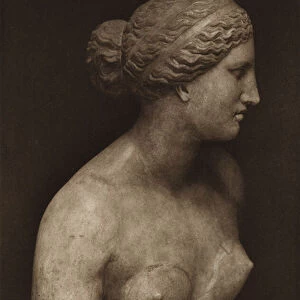 Aphrodite of Knidos (b / w photo)