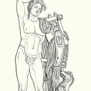 Apollo, with Lyre and Griffin (engraving)