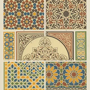 Arabian-Moresque, Mosaic Work and Glazed Clay Work (colour litho)