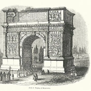Arch of Trajan, at Benevento (engraving)