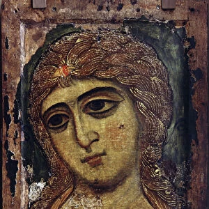 Archange Gabriel - The Archangel Gabriel (The Angel with Golden Hair) - Russian icon - ca 1200 - Tempera on panel - 49x38, 5 - State Russian Museum, St. Petersburg