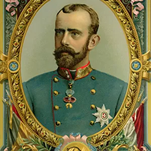 Archduke Rudolf (1858-89), Crown Prince of Austria (colour litho)