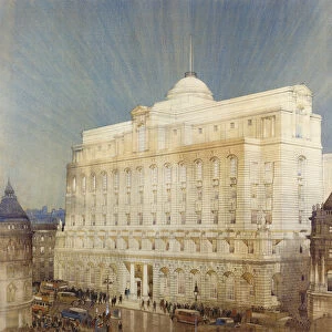 Architectural design for the Headquarters of the Midland Bank, Poultry