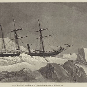 Arctic Exploration, the Jeannette, Mr J Gordon Bennetts Vessel, in the Pack of Ice (engraving)