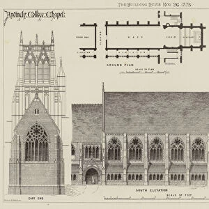 Ardingly College Chapel (engraving)