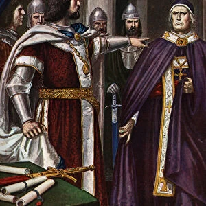 Arduin, Marquis of Igree (955-1014) (Arduino da Dadone or Arduino da Pombia or Ivrea) ursurper of the Italian throne in conflict with the eveques of Vercelli (King of Italy Arduin (955-1015) against the bishops of Vercelli