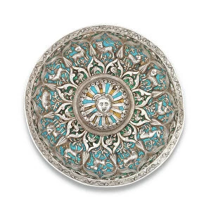 Armenian Bowl, Ottoman Turkey, early 18th century (enamelled silver)