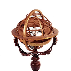 Armillary sphere following the ptolemaic system, 1564 (object)