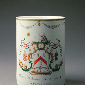 An Armorial Mug, Qianlong Period (1736-95) c. 1775 (porcelain)