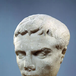 Art of Ancient Rome: Face of Augustus (Octavian or Octavian, 63 BC-14 AD