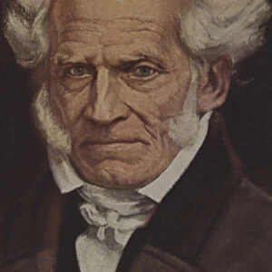 Arthur Schopenhauer (colour litho)