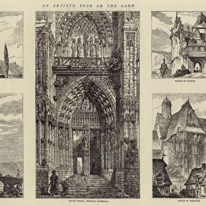 An Artists Tour on the Lahn (engraving)