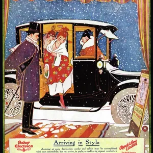 Colour lithograph print of Motor Vehicles advertisement Colour lithograph print of Motor Vehicles advertisement